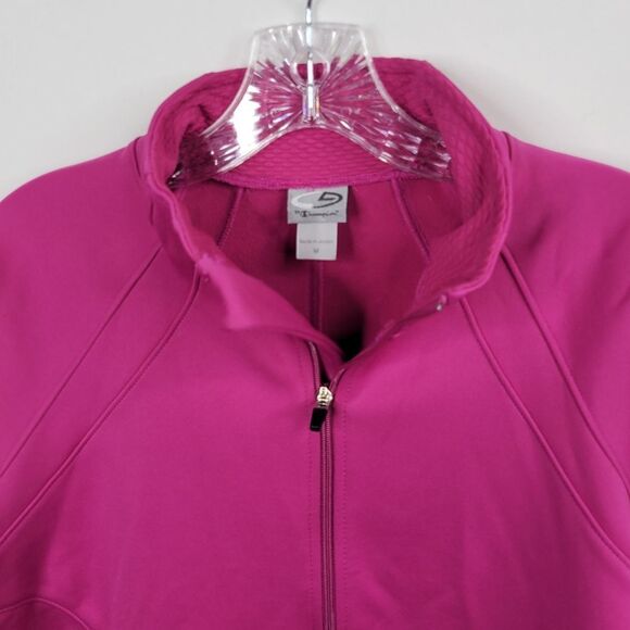 M CHAMPION full zip fuschia pink ACTIVE COAT ATHLEISURE JACKET mediu - Picture 15 of 15